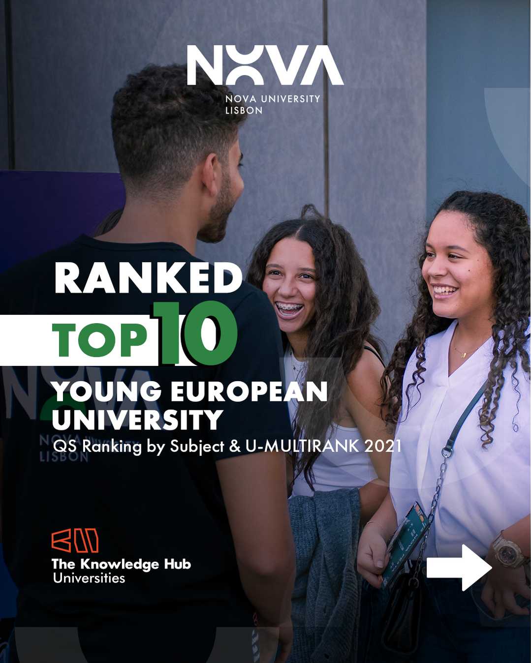 Ranked Top 10 Young European University